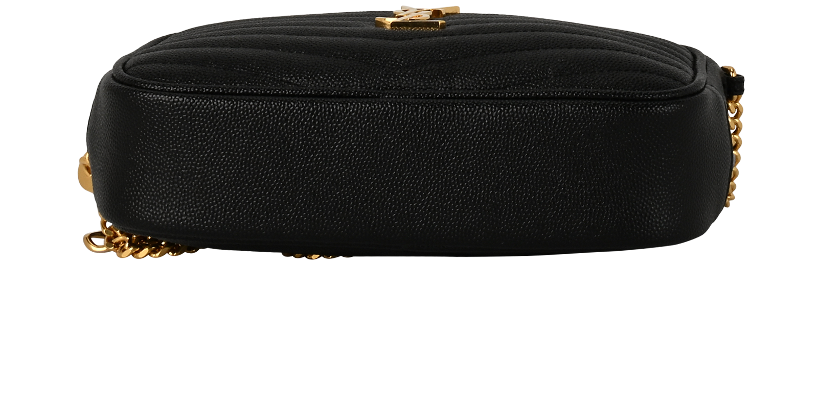 Lou Mini Camera Bag, &pound;650, Handbags, Black, Leather, Top view